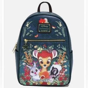 NWT DISNEY BAMBI AND FRIENDS BOTANICAL LOUNGEFLY